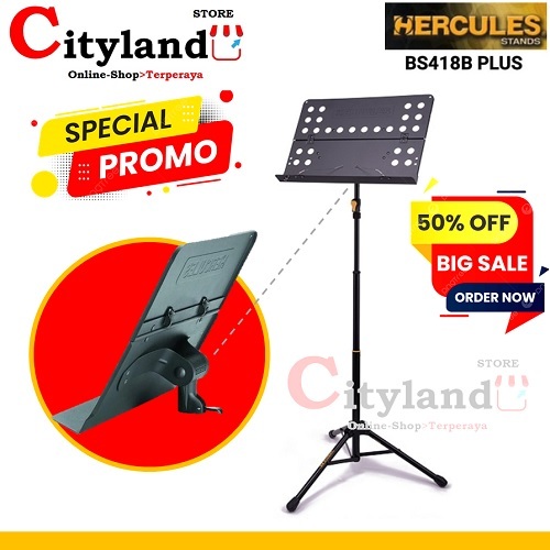 HERCULES Book Stand BS418B Plus Music Stand BS418B Plus Cityland Store