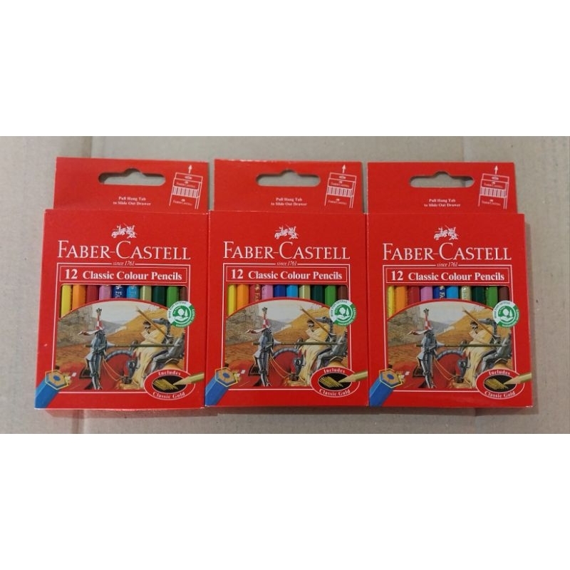 

PULAS / PENCIL WARNA FABER CASTELL CLASIC COLOUR 12 - 24 WARNA PANJANG & PENDEK