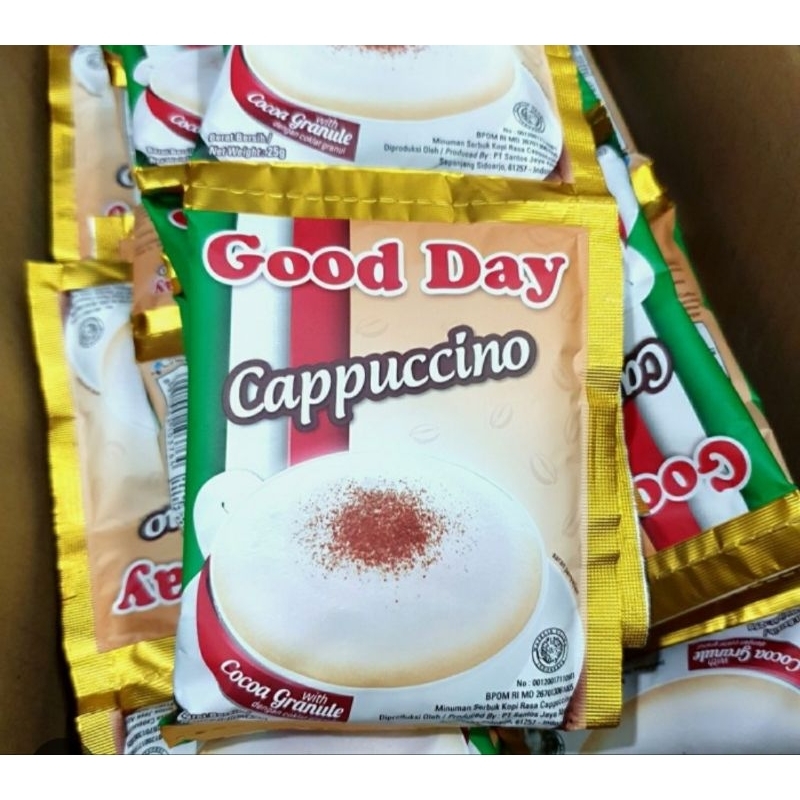 

Good Day Cappuccino 1 renteng 10 pcs x 25 gr