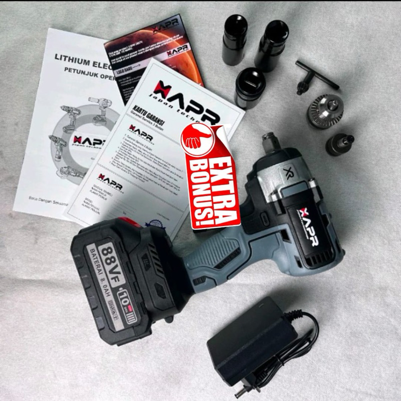 AP 127 IMPACT WRENCH GARANSI RESMI 3THN 500NM APR JAPAN model DeWalt mesin pembuka buat roda cvt  AP127