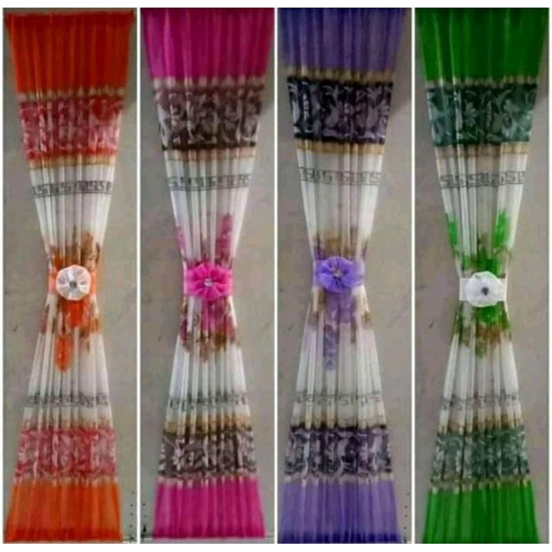 Gorden Kupu-kupu //gorden jendela //Tirai kupu-kupu