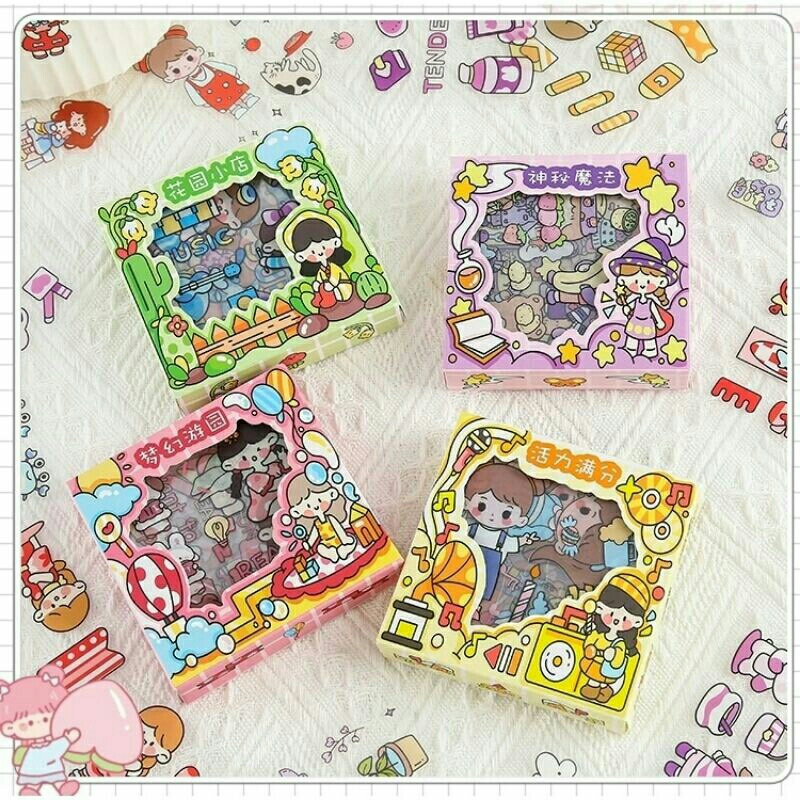 

STIKER 2D 100 LEMBAR MIX STIKER MOMO MINI BOX KARTUN KOREA LUCU VIRAL ANTI AIR