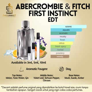 Abercrombie & Fitch First Instinct EDT Decant - Aromatic Fougere Perfume Laki-Laki Exclusweet Travel