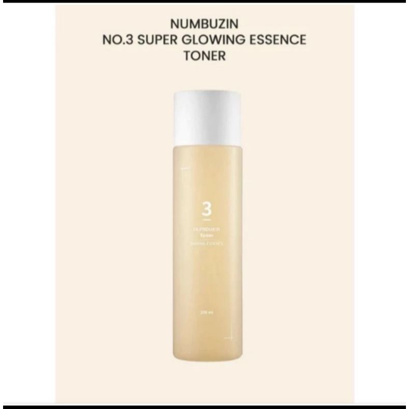 Numbuzin glowing essence toner