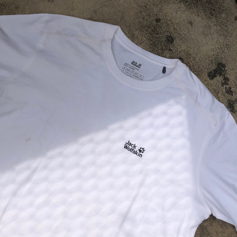 Tshirt Jack Wolfskin Original Kaos JWS - White