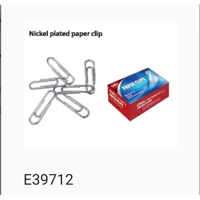 

Deli Paper Clips 33mm (SILVER)