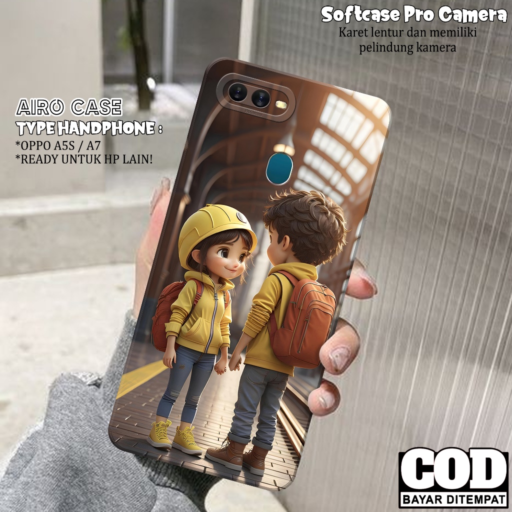 Case OPPO A5S/A7 Terbaru - Softcase OPPO A5S/A7 - Fashion Case KARTUN - Casing OPPO A5S/A7 - Softcas