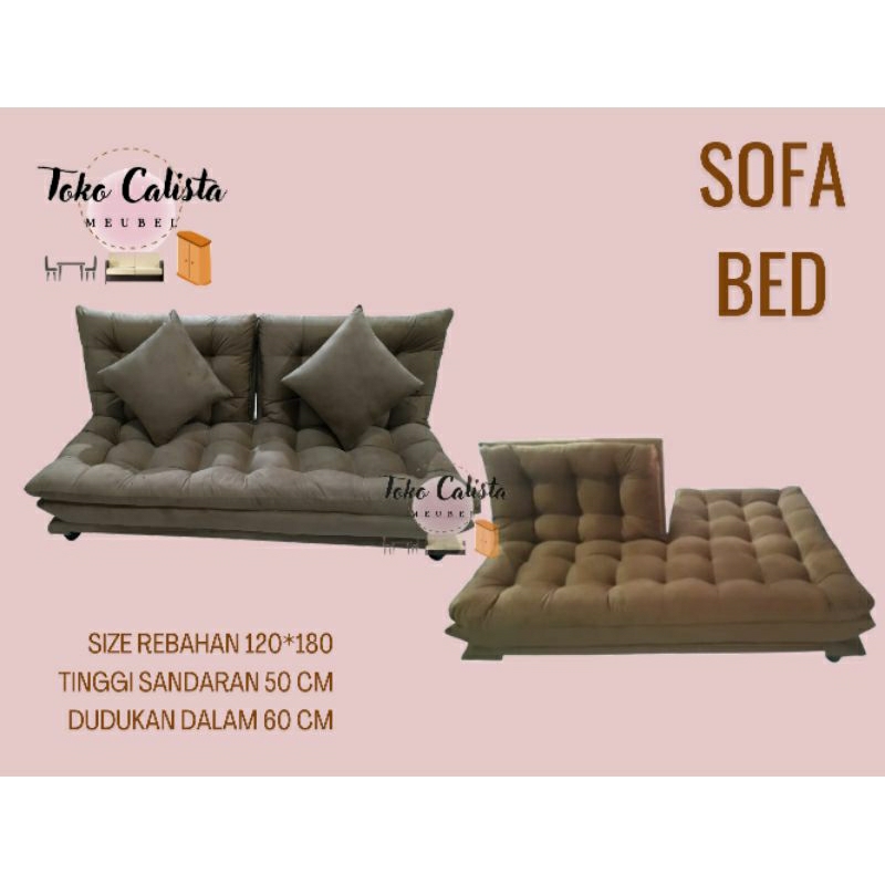 SOFA BED CALISTA / SOFA LIPAT/ SOFA BED UNIK/ SOFA REBAHAN/SOFA BED MINIMALIS