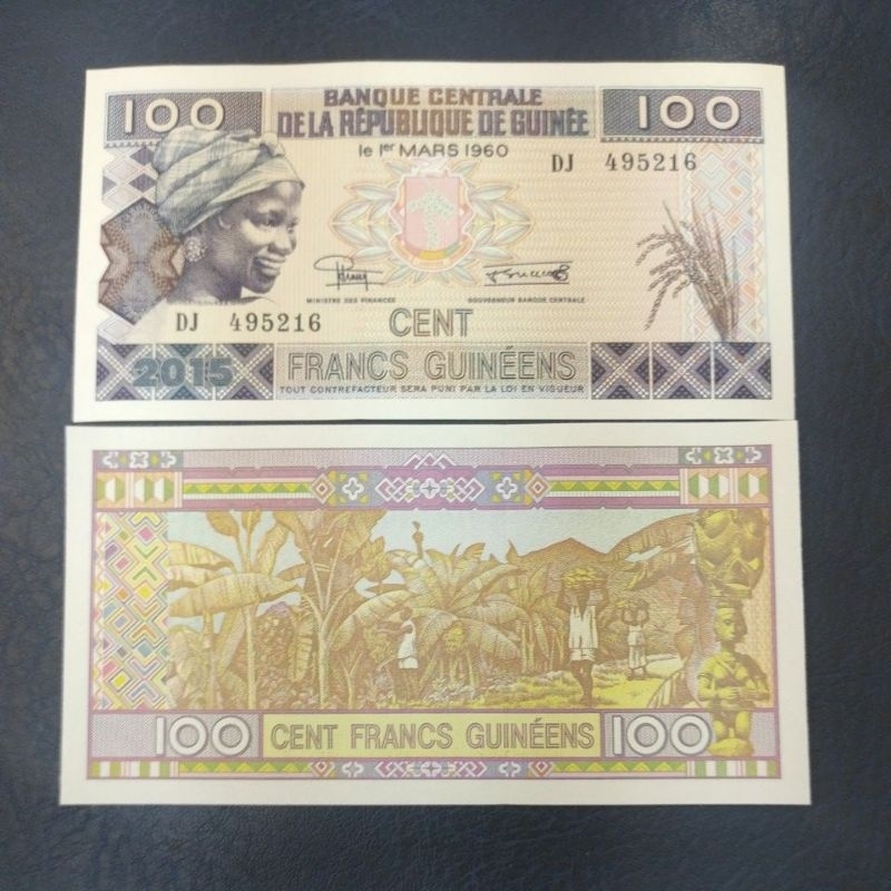 Uang Asing Guinee 100 Francs