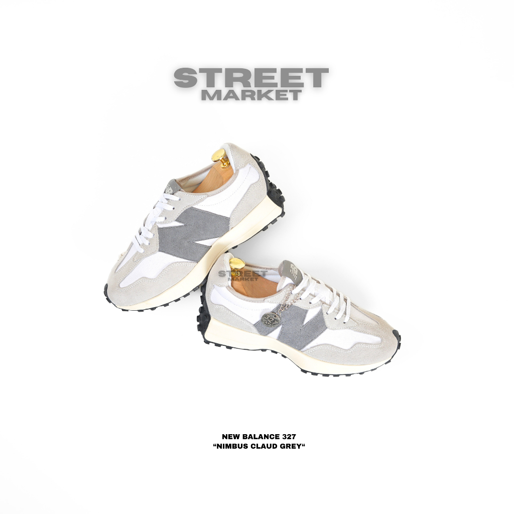 Sneakers 327 Nimbus Cloud Grey "SKU MS327WE" Unisex Original 100% BNIB