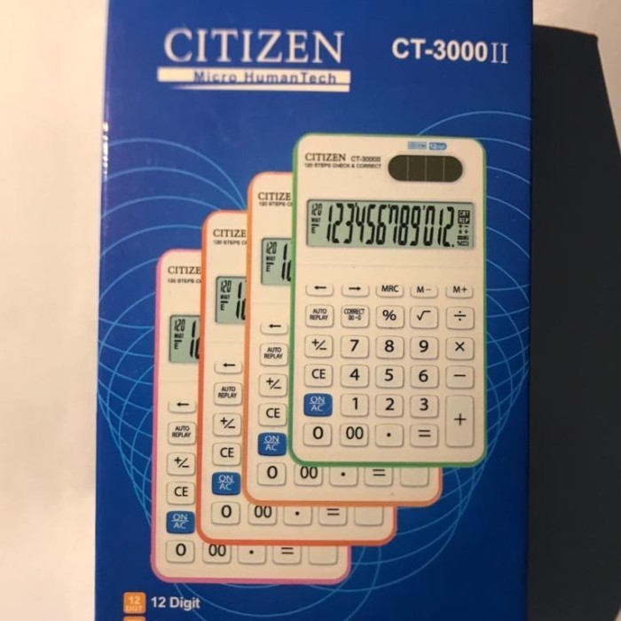 

CALCULATOR / KALKULATOR 12 DIGIT CITIZEN CT 3000II