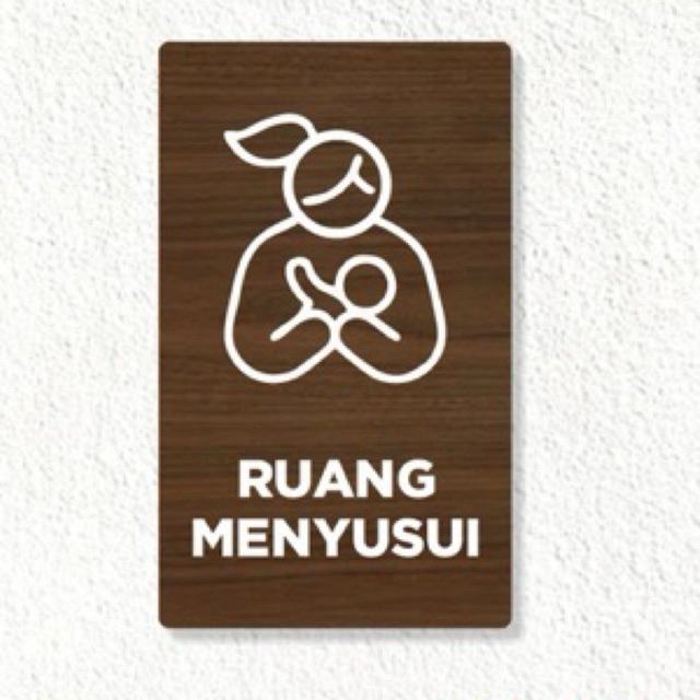 

Sign Nurse Room Akrilik Motif Kayu