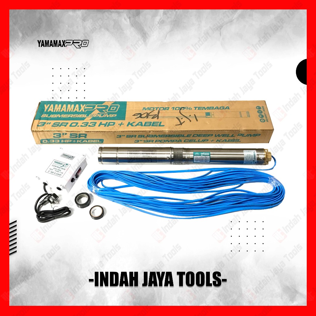 YAMAMAX PRO 3" SR Pompa Satelit 0.33 HP Sible Submersible Sumur Bor