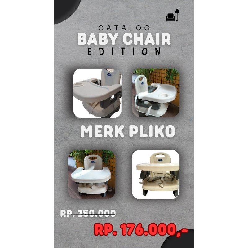 PRELOVED kursi makan bayi Pliko