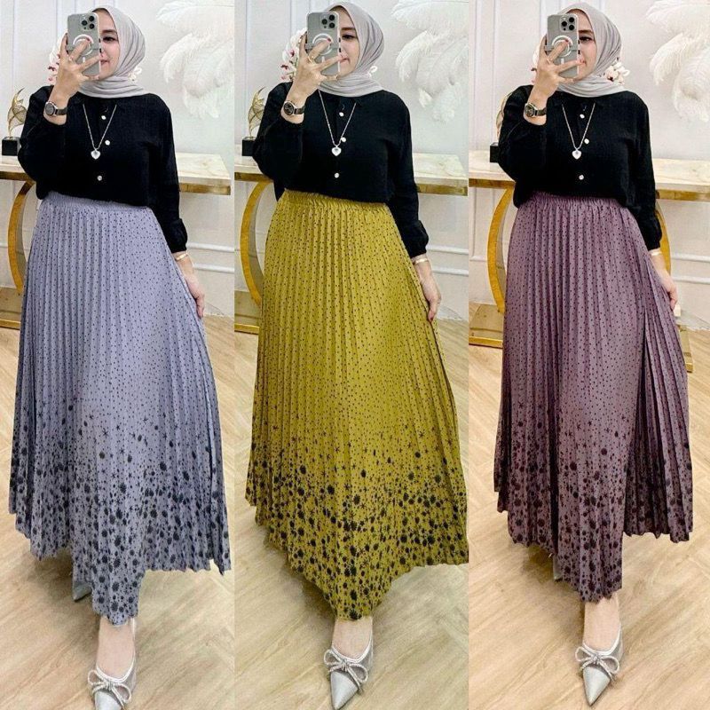 QUEEN  ONE SET ROK // ONE SET VIRAL //ONE SET ROK PLISKET TERBARU