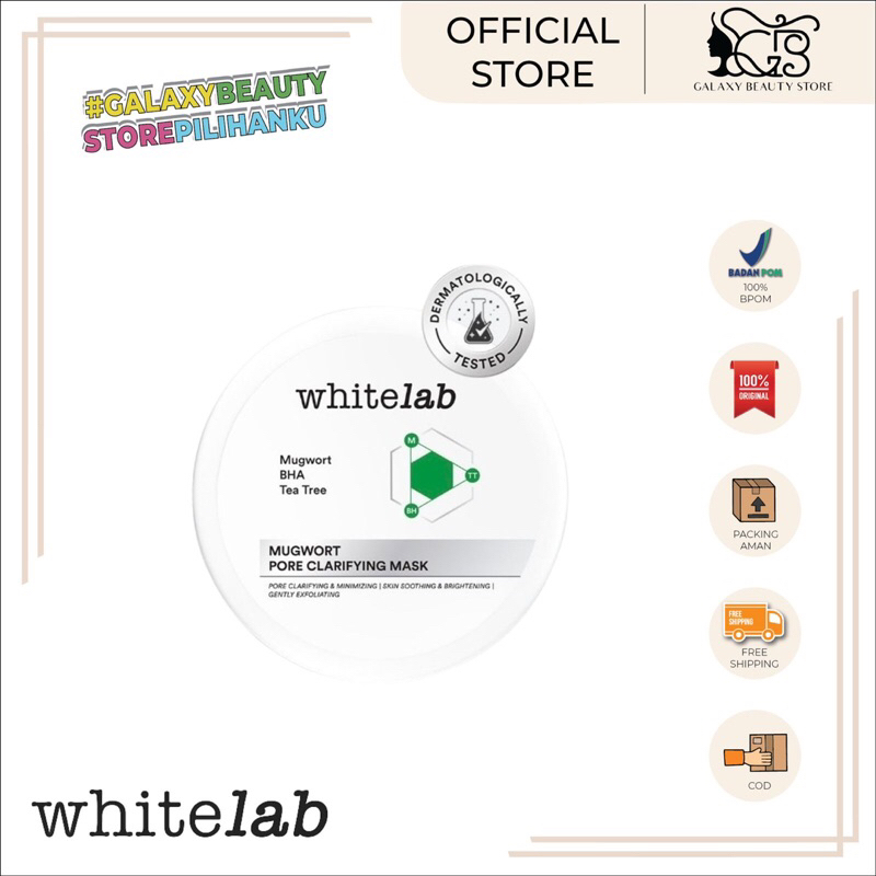 WHITELAB MUGWORT PORE CLARIFYING MASK / MASKER WAJAH MUGWORT WHITELAB
