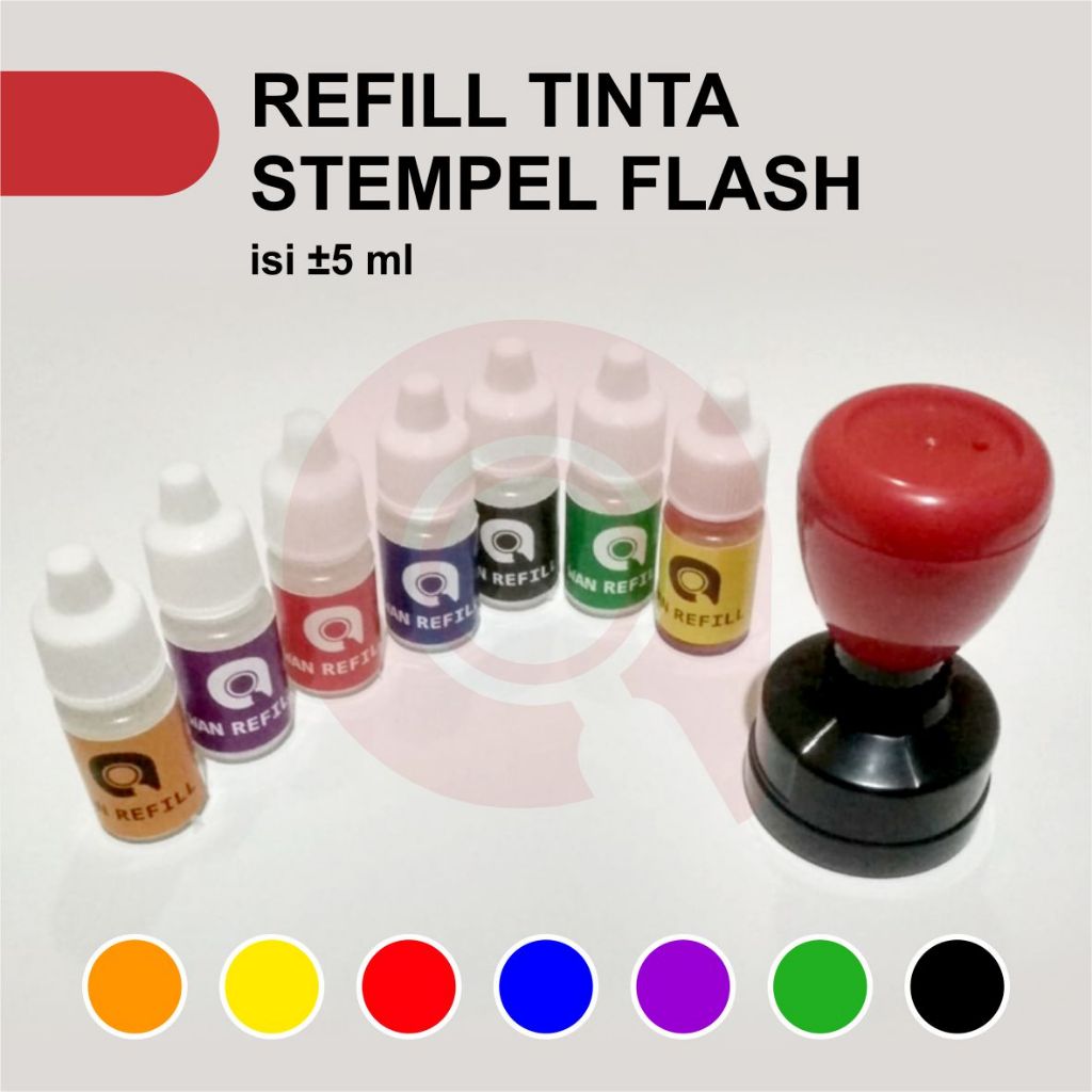 

REFILL TINTA STEMPEL FLASH STEMPEL OTOMATIS