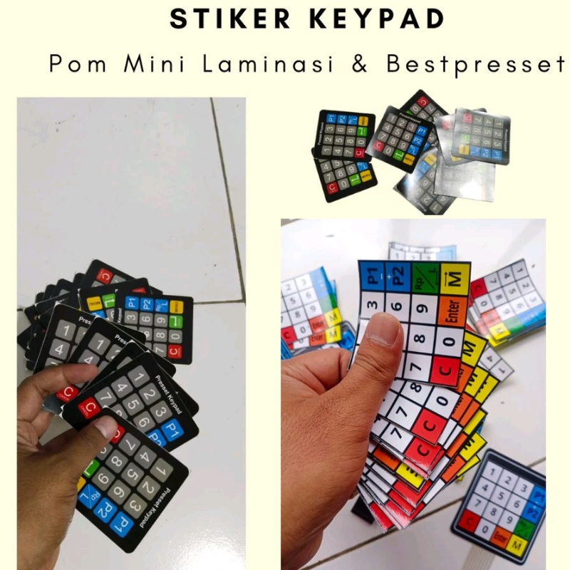 

Variasi Stiker Keypad Tombol Pom Mini Kipet Pertamini Laminasi & Best Presset Anti Air