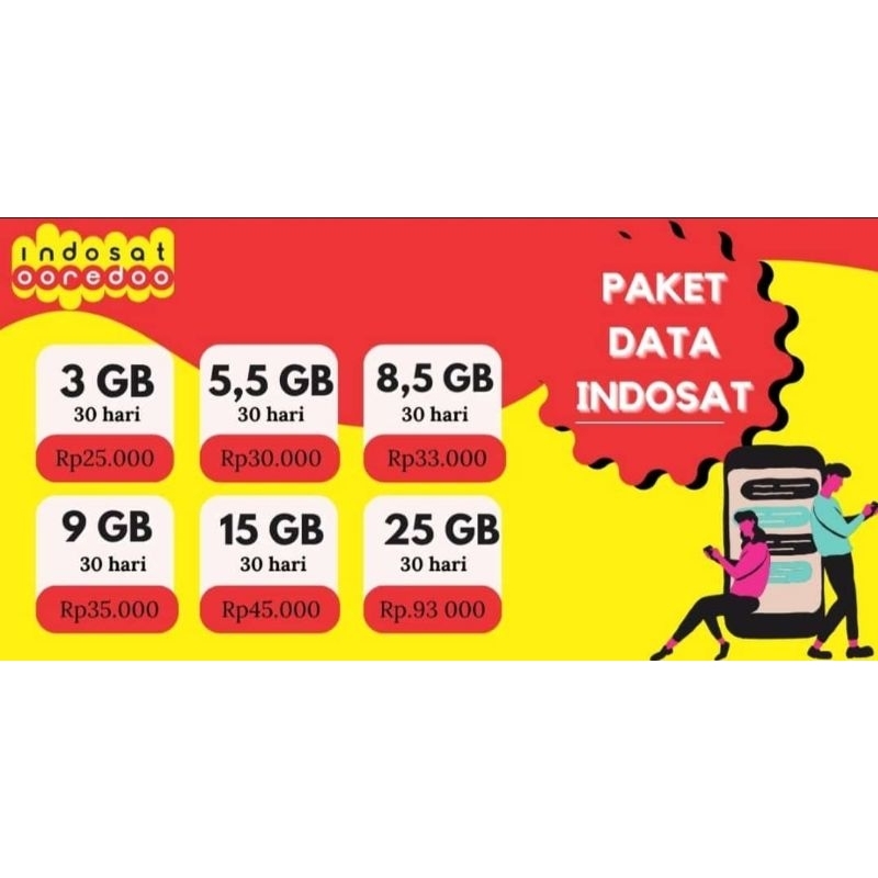 PAKET INTERNET KUOTA INDOSAT FULL 30 HARI
