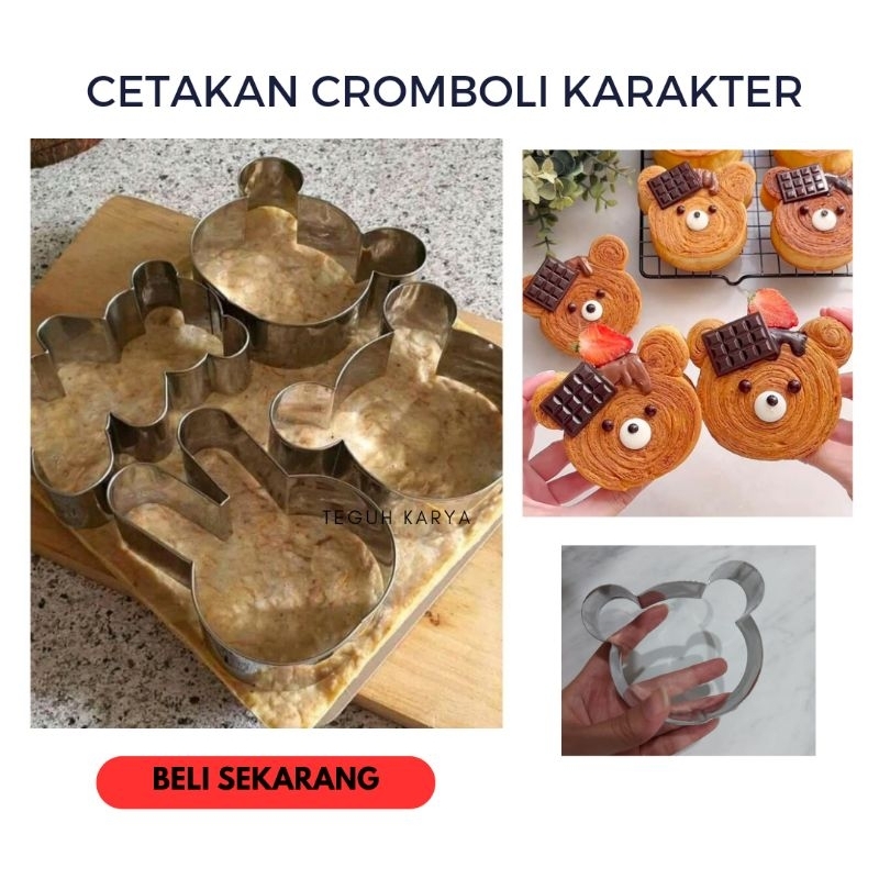 CETAKAN CROMBOLONI /CETAKAN BOMBOLI STAINLES KARAKTER