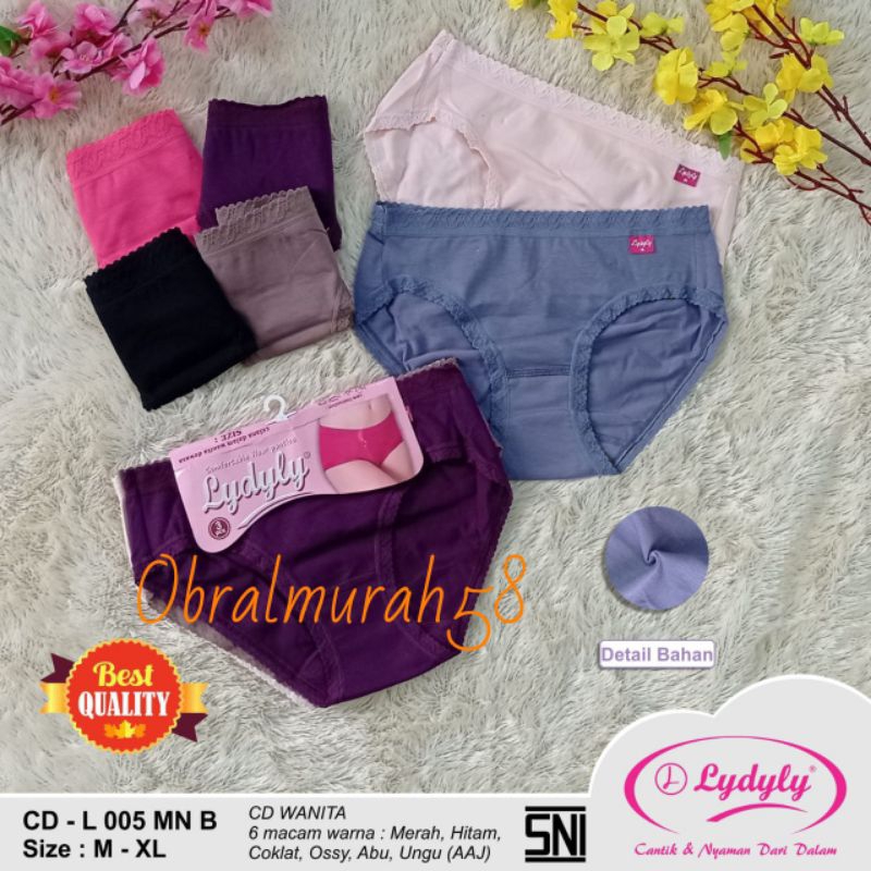 1lusin Murah CELANA DALAM LYDYLY L005//CELANA DALAM WANITA KATUN