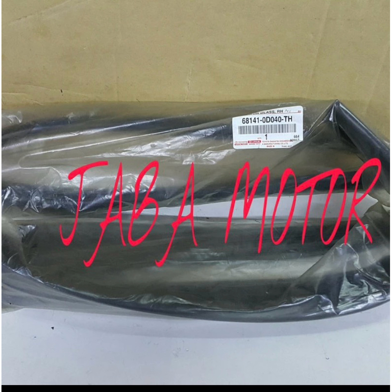 Run Chanel-Karet rel kaca pintu Vios-Limo gen 1 depan kanan original