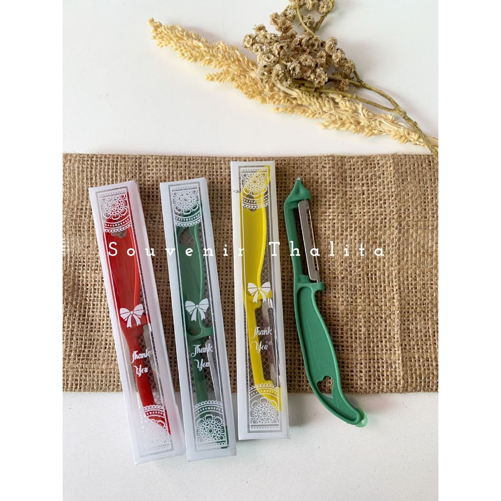 Souvenir Pernikahan Pisau Buah Dikemas Mika Souvenir Nikah Unik Pisau Souvenir Lucu Pisau buah Mika 