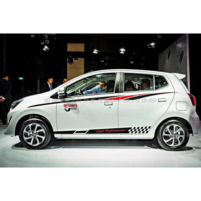 new stiker mobil Ayla Agya Honda jazz stiker list