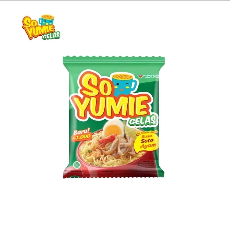 

So Yumie Mi Gelas 30gr Rasa Soto Ayam mie instant mi instan