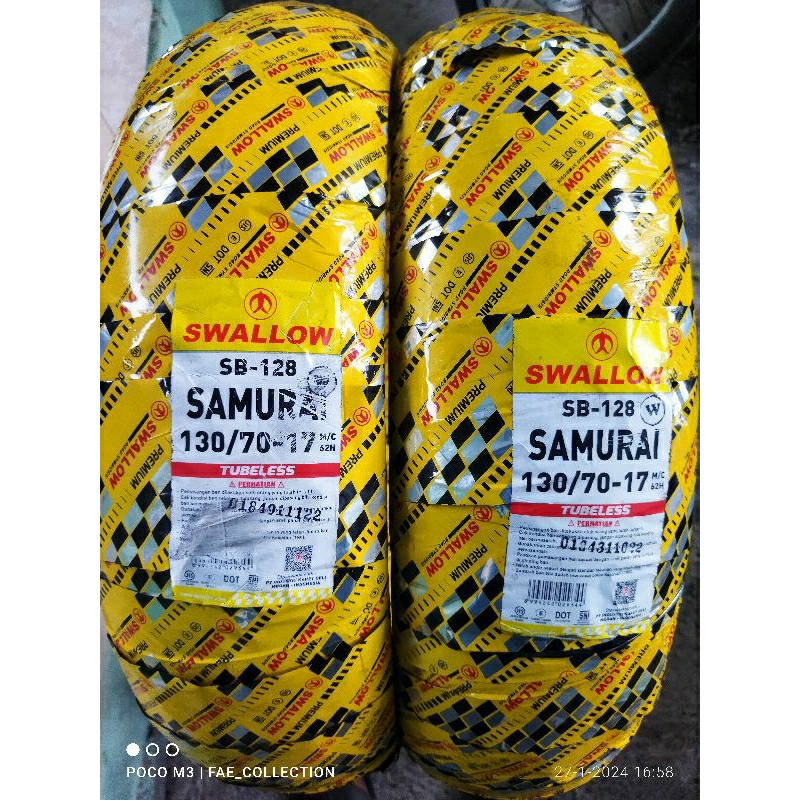 Ban motor swallow SB-128 Tubles 130/70-17