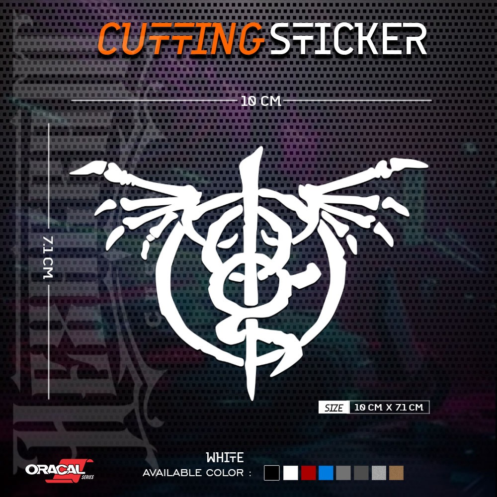 Cutting Sticker Wrath Lamb of God logo |  Stiker Cutting Band Lamb of God | Wrath