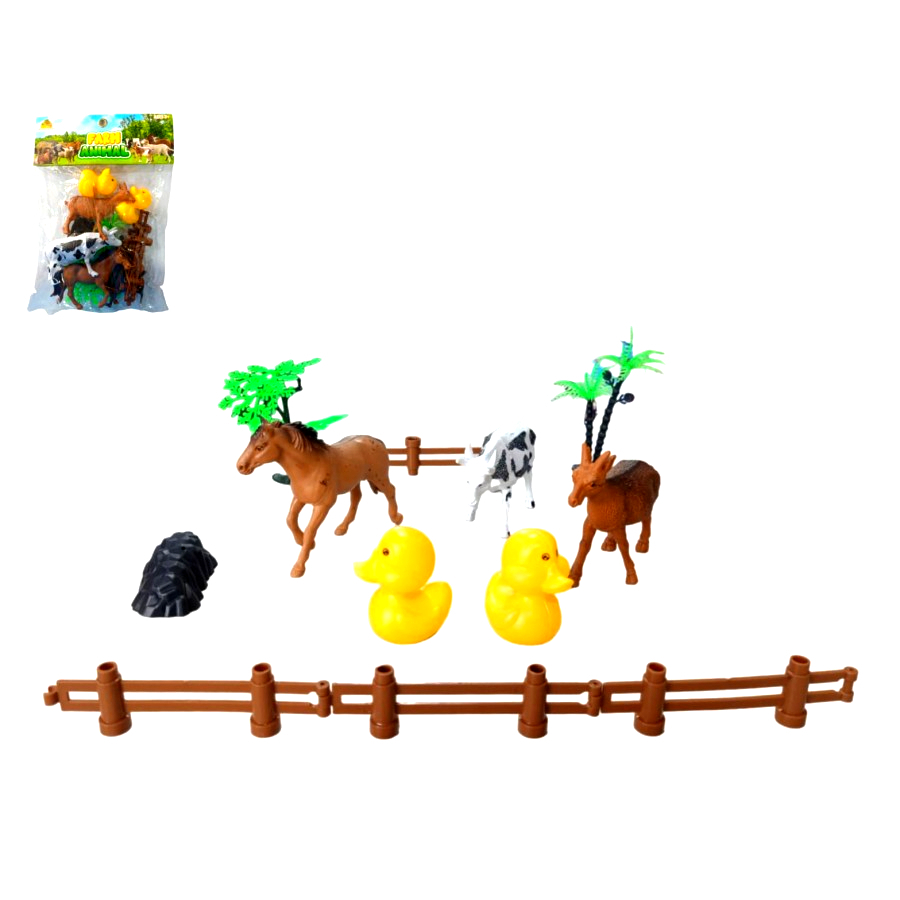Mainan Anak Farm Animal- Mainan Hewan Ternak Karet