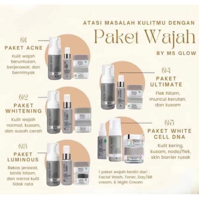 Paket Ms Glow Lengkap