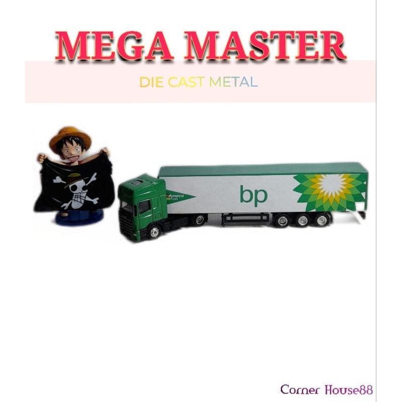 COLLECTOR DIE CAST MEGA MASTER SCANIA bp Amoco Fuels | DIE CAST TRUCK TRONTON | REJECT SALE 