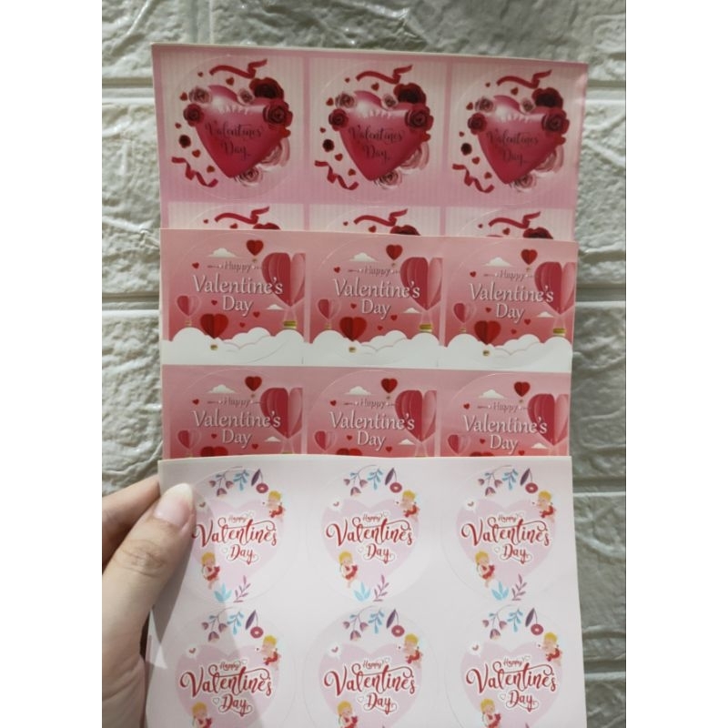 

(12 pcs) Stiker Valentine Hari Kasih Sayang Stiker Love Stiker Hampers Coklat