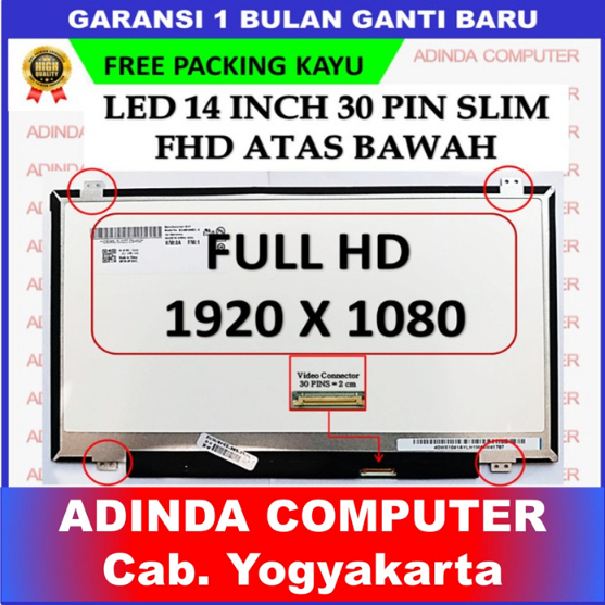 LCD LED 14 Inch 14.0 Inch Slim 30 pin Full HD FHD AB IPS