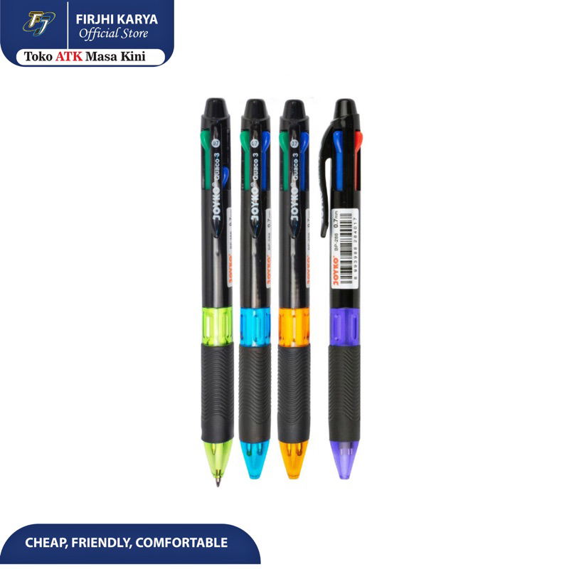 

Pulpen 4 Warna 0.7mm - Ball Pena Warna Warni Joyko