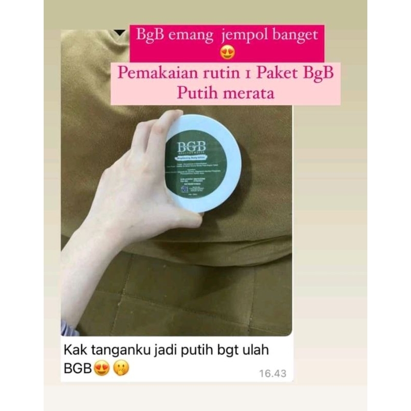 bgb lotion & bibit pemutih bgb