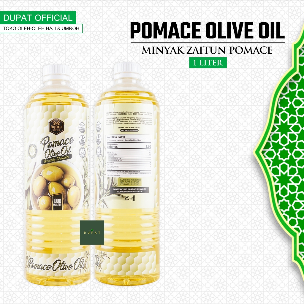 

Minyak Zaitun Pomace Olive Oil 1 Liter / Minyak Zaitun Pomace 1 liter / Minyak Goreng / Minyak Masak