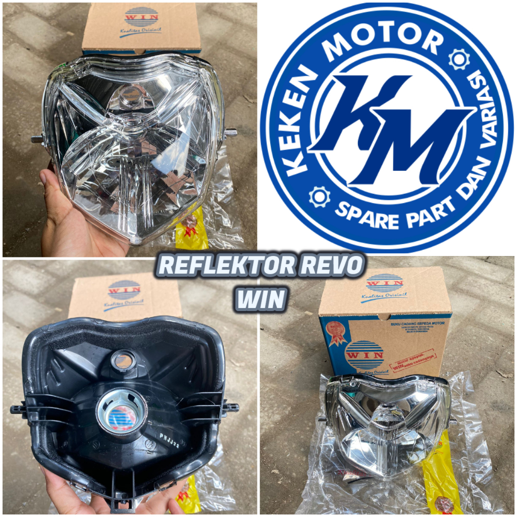 REFLEKTOR LAMPU DEPAN REVO LAMA WIN || LAMPU DEPAN REVO LAMA WIN