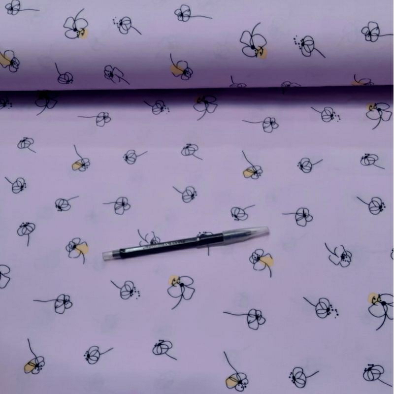 bahan kain rayon premium ex garment branded  import grade a warna ungu lilak