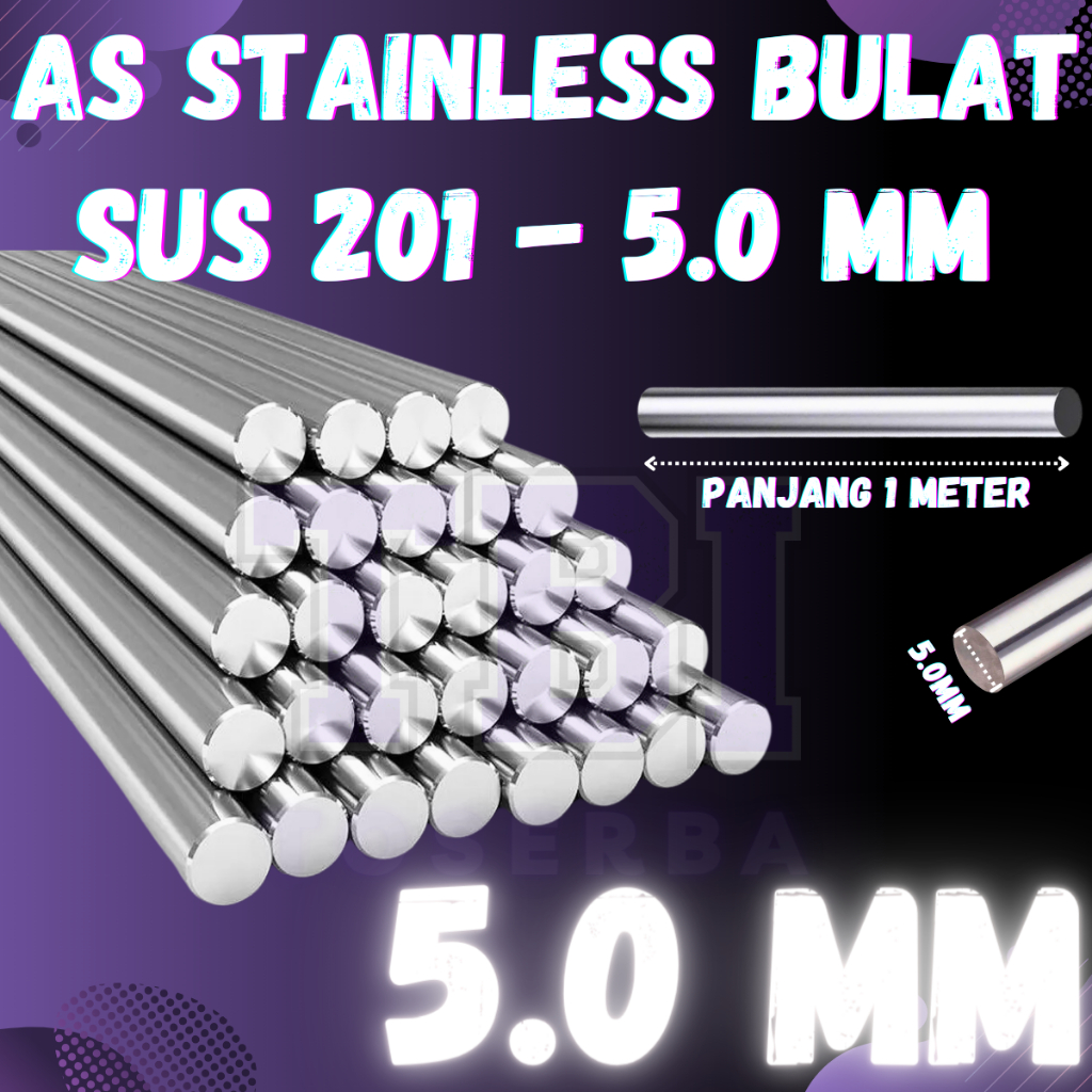 AS Stainless 201 Diameter 5MM | Behel Stainless | Roundbar Stainless