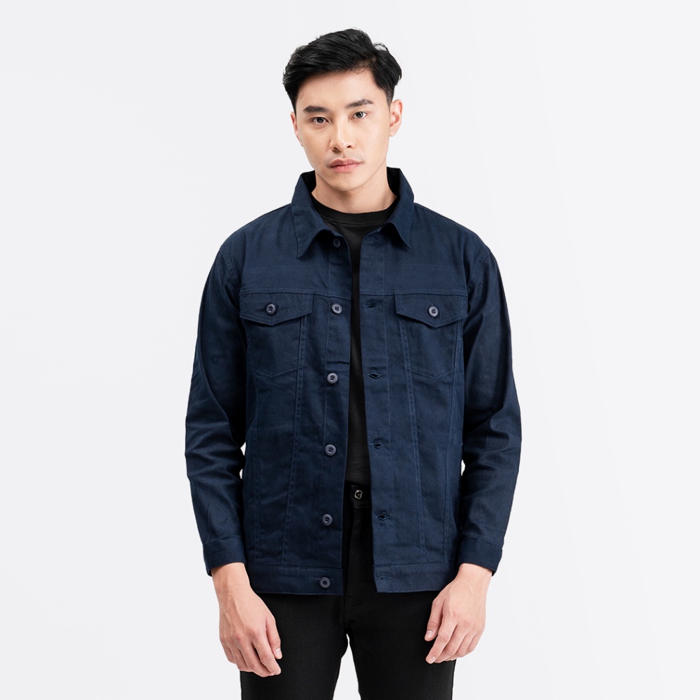 Best seller Livehaf  Truker anvas Jaket Navy 43