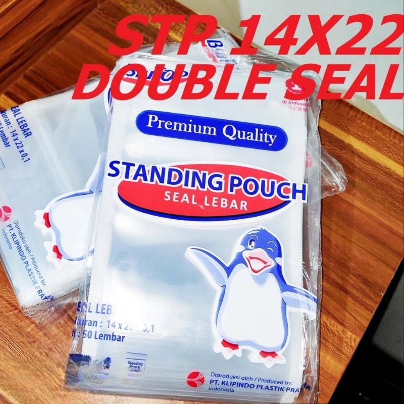 Standing Pouch 14x22 Double Seal / Single Seal isi 50 pcs