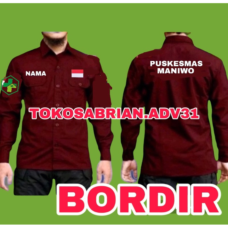 Kemeja PUSKESMAS Baju Puskesmas Seragam PUSKESMAS