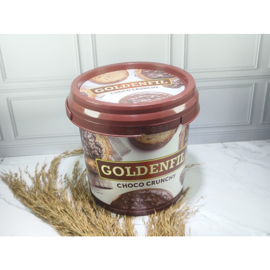 

Goldenfil Choco Crunchy 1 kg / Selai Cokelat Pasta Crunchy / Cokelat