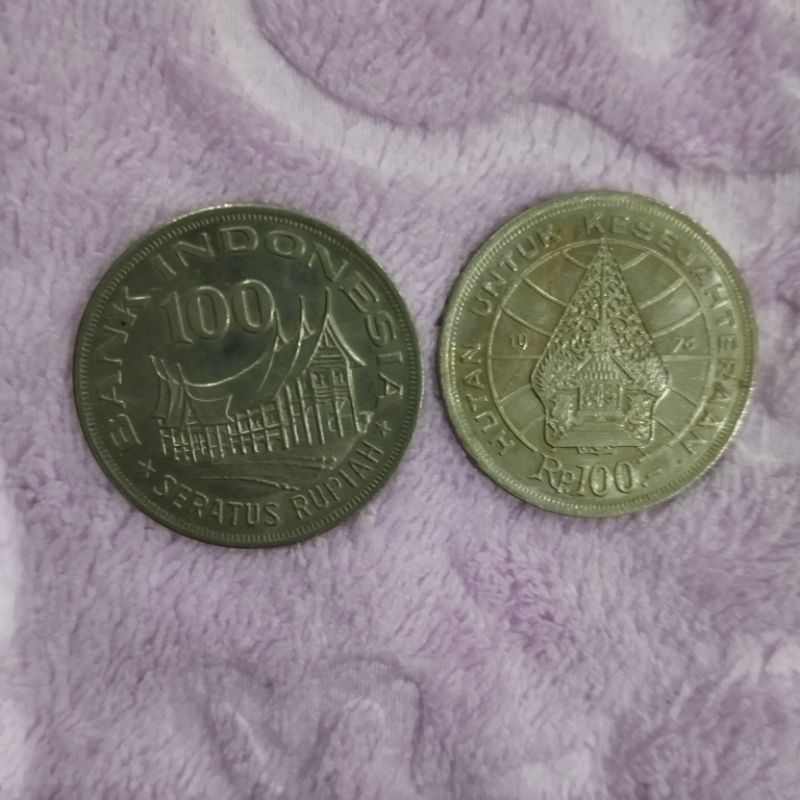 koin kuno 100 rupiah tahun 1978