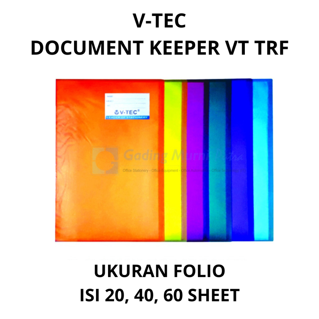 

V tec folder document keeper VT TRF isi 40 60 lembar
