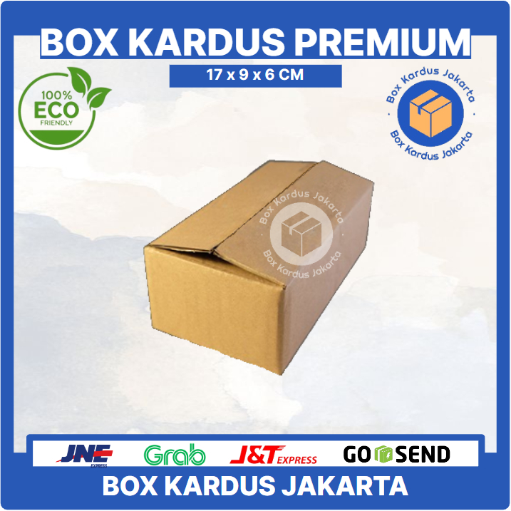 

KARDUS BOX JAKARTA POLOS Uk. 17x9x6 CM