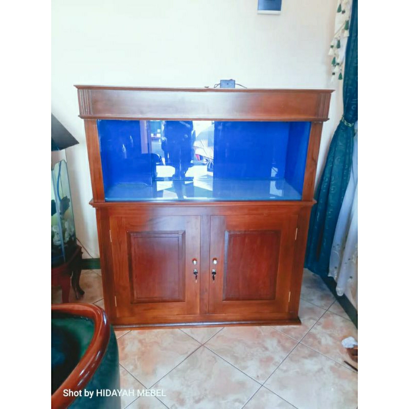 Kabinet aquarium kayu pintu 2
